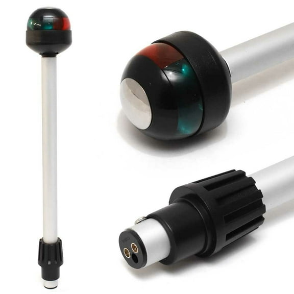 Aqua Signal Boat Bi-Color Pole Light 22185 | 12V 10W Red Green 2 Pin