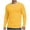 Yellow1, variant on Klisyaur Striped Shirts for Mens Long Sleeve Crew Neck Casual Comfortable Fashion Soft Tee Regular Tops