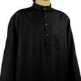 thumbnail image 4 of Hijaz Black Relax Loose Fit Long Sleeve Men's Formal Thobe Cotton Arab Robe - 56XXL, 4 of 5