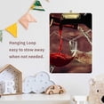 thumbnail image 5 of FMSHPON White Red Clipboard Hardboard Wood Nursing Clip Board and Pull for Standard A4 Letter 13x9 inches, 5 of 5