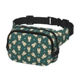 thumbnail image 2 of Fotbe Cute Shiba Cangurera Cuadrada con Estampado de Doble Capa, Bolsa de Cintura Ajustable Mini para Hombres y Mujeres, 2 of 9
