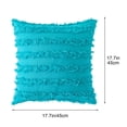 thumbnail image 3 of Matoen Housse de Coussin à Franges Moderne Couleur Unie Housse de Coussin de Dossier, 3 of 5
