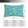 thumbnail image 2 of Fotbe Donut Funda de Almohada Decorativa Estilo Occidental, Lujo en Algodón, Fundas para Almohadas King, Cojín Estampado para Decoración del Hogar-14"x20", 2 of 6