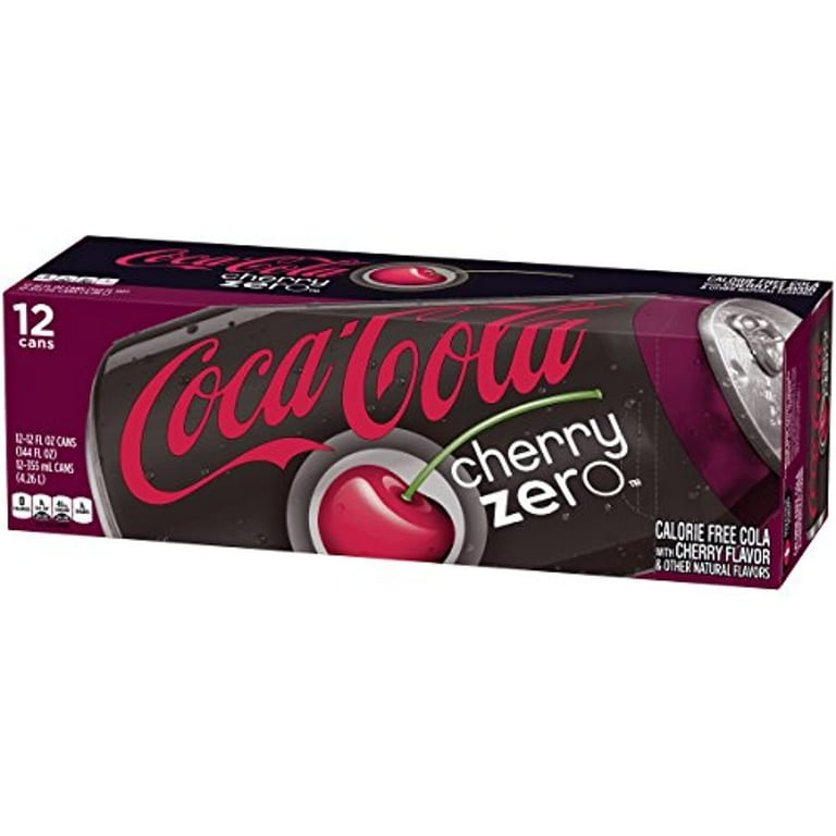 Cherry Coca-Cola 12缶✖︎3 Coca-Cola Cherry Coke Zero, Liquid Form, 12oz Cans (Pack of