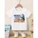 thumbnail image 1 of Girls' Pastel School T-Shirt - Soft Stretchy everyday Top with Funny School Globe Graphic - Back-to-School & Summer outfits - Machine Washable, Comfortable Playwear, Casual Roundneck, 1 of 6