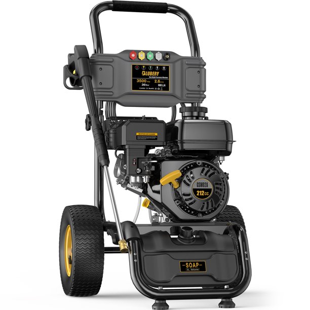 BLUBERY 3500 PSI Gas Pressure Washer, 2.6 GPM Heavy Duty Power Washer