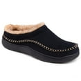 thumbnail image 5 of HNMKIU Men's Slippers Bootie Style Warm Soft Comfy Memory Foam Indoor Shoes Wide Width Collar Fuzzy Slippers Coffee,9-10, 5 of 9