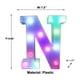 thumbnail image 3 of Letrero luminoso LED con letras y control remoto: 16 colores cambiantes para decoración de paredes de fiestas, bodas y bares en casa., 3 of 6