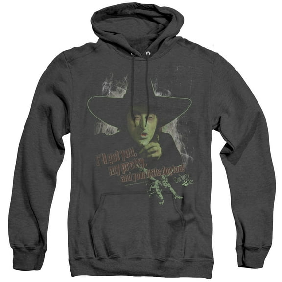 Wizard Of Oz And Your Little Dog Too Adult Heather Hoodie Sweatshirt Black