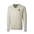 thumbnail image 2 of Men's Cutter & Buck Oatmeal Grambling Tigers Lakemont Tri-Blend Big & Tall V-Neck Pullover Sweater, 2 of 3