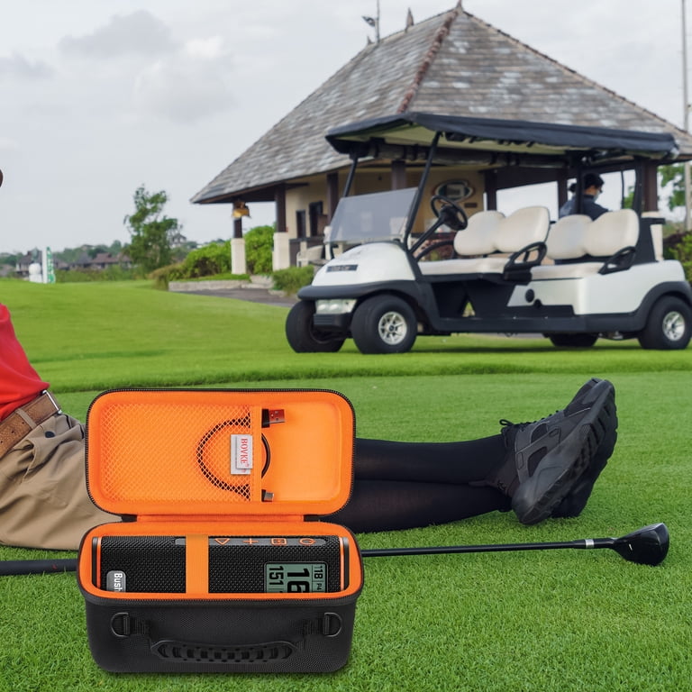 CaseSack Carrying Case For Bushnell Wingman GPS Speaker - Orange Detachable Shoulder Strap