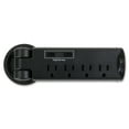 thumbnail image 2 of Safco 2069BL 125V 15 Amp 4 Outlet 2 USB Port 8 ft. Corded Pull-Up Power Module - Black, 2 of 2