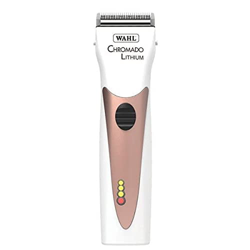MPP Cordless Professional Pet Grooming Clipper Dogs Cats Horses Choose Color & Style (Chromado Rose Gold)