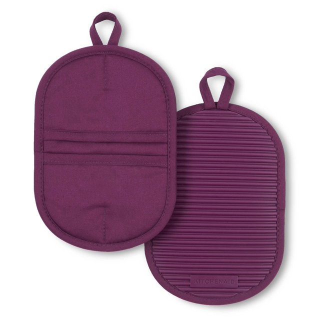 Juego de 2 unidades de silicona suave acanalada KitchenAid de Pot Grabber