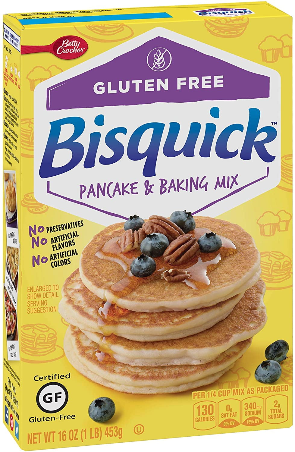 Betty Crocker Bisquick Pancake And Baking Mix Gluten Free 16 Oz Pack Of 6 Walmart Com Betty Crocker Bisquick Pancake And Baking Mix Gluten Free 16 Oz Pack Of 6 Walmart Com