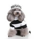 thumbnail image 5 of Advancent Disfraz de prisionero para mascotas con sombrero Collar de Halloween Perro Manga corta Ropa a rayas Eventos especiales Favores de Type2 NO2, 5 of 6