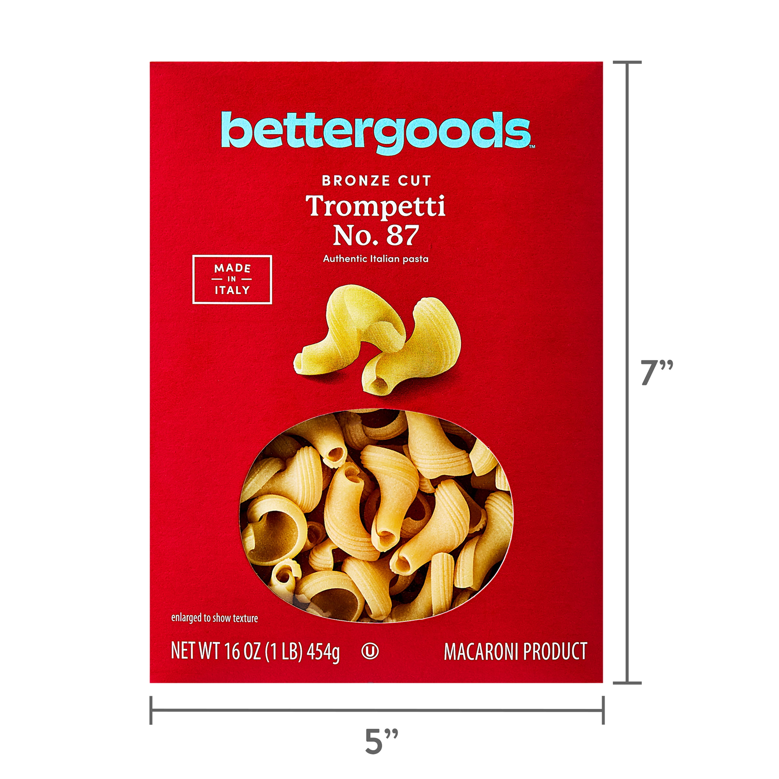 bettergoods Bronze Cut Trompetti Pasta, No. 87, 16 oz