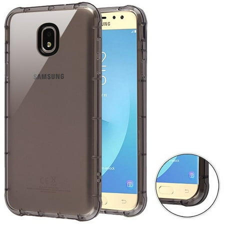 For Samsung Galaxy J7 (2018), J737, J7 V 2nd Gen, J7 Refine Phone Case Clear Shockproof Hybrid Armor Rubber Silicone Gel Cover