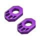 thumbnail image 3 of 1 par de bloques de eje trasero de motocicleta de cross de aleación de aluminio CNC para modificación de rueda trasera Violeta, 3 of 8