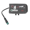 thumbnail image 4 of Electric Bike Led Power Display Panel Electric Bike Modification Display Meter With Waterproof 5p Male Plug For 22.2mm Handlebars, 4 of 4
