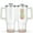 Watercolor Pineapple (1), variant on Watercolor Butterfly Gradient 40 Oz Tumbler with Handle Lid and Straw, Stainless Steel Double Walled Vacuum Insulated Cup, Cute Birthday Gifts Tumbler for Women Men Friends