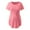 Pink, variant on zttd womens maternity irregular soild hem tee shirt casual short sleeve crew neck basic nursed t shirt top breastfeeding blouse
