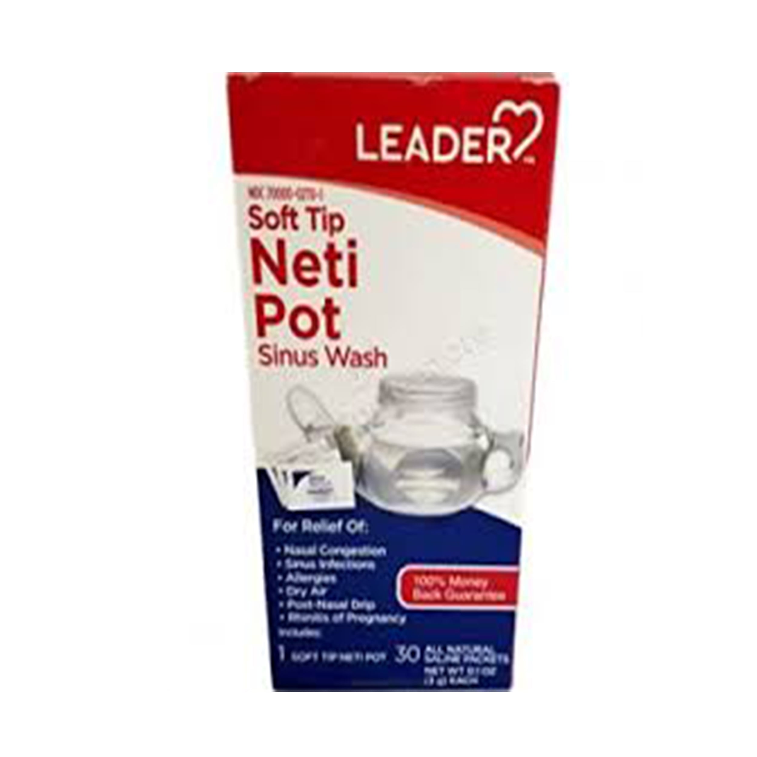 Soft Tip Neti Pot Nasal Wash System