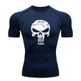 thumbnail image 3 of Camiseta de compresión para hombre, ropa deportiva de superhéroe para gimnasio, correr, Rashguard, de secado rápido, de manga corta, nueva, 3 of 5
