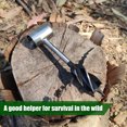 thumbnail image 2 of Bushcraft - Taladro De Mano De Acero Al Carbono, Taladro Manual De Barrena, Broca De Supervivencia Manual Portátil, Herramienta De Perforación De Madera De Supervivencia Autorroscante Para Acampar Al Muyoka Hogar, 2 of 7