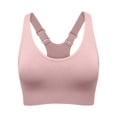 thumbnail image 2 of Sports Bras for Women High Support, Adjustable Straps High Impact Molded Cup Sports Bra with Sewn in Pads Pink 32, 2 of 5