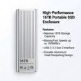 thumbnail image 3 of 16tb Portable External Hard Drive 3in Usb3.0 To Enclosure, Portable Exrnal Hard Dries 16tb,Black, 3 of 5