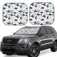 thumbnail image 1 of Wukai Cartoon Helicopters Car Front Windshield Sun Shade,Sun Visor Shield Block Automotive Interior Protector Blocks UV Rays-Small, 1 of 6