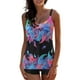 thumbnail image 1 of MKLEKYY Trajes De Baño Mujer Control Abdomen Women Fashion Strap Swimsuit Print Bikini Women Digital Bathing Size Plus Adjustable Swimwear Set Split Suit Bikini Swimwears Tankinis Set, 1 of 6