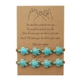 thumbnail image 1 of Bohemio Turquesa Turtle Bead pulsera ajustable tejida a mano pulsera de la vendimia con la tarjeta para las mujeres los hombres joyería de la playa, 1 of 6