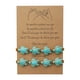 thumbnail image 1 of Bohemio Turquesa Turtle Bead pulsera ajustable tejida a mano pulsera de la vendimia con la tarjeta para las mujeres los hombres joyería de la playa, 1 of 6