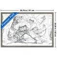 thumbnail image 3 of Marvel Sketch - Hulk vs. Fantastic Four Wall Poster, 22.375" x 34" Framed, 3 of 5