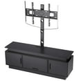 thumbnail image 4 of 60" Height Adjustable TV Stand with Mount for up to 75 inch TVs, Entertainment Center with Power Outlet & LED Lights, 3-Tier Storage Cabinet for Living Room and Bedroom, 4 of 10