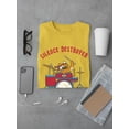 thumbnail image 3 of Silence Destroyer Drums Kitty T-Shirt Men -Smartprints Designs, Male Medium, 3 of 4