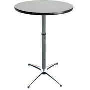 30 Inch Round Grey Nebula Top Adjustable Height Cocktail Table-by Banquet Tables Pro