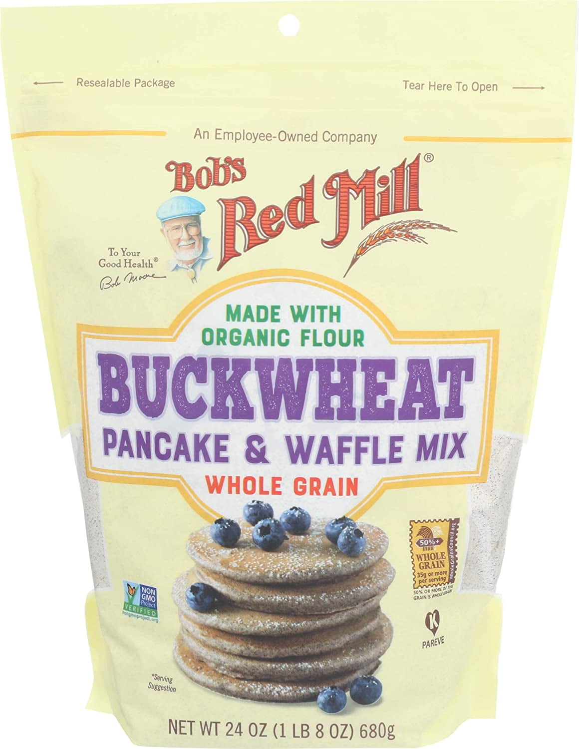 Bob's Red Mill Buckwheat Pancake & Waffle Mix 23 oz Resealable Pouch