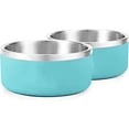 thumbnail image 4 of Xiao Hua A high-quality 304 stainless steel dog bowl, suitable for small and medium-sized dogs as a non slip pet bowl, pet feeder cat water bowl, leak free, 4 of 4