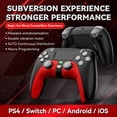 thumbnail image 2 of Mando inalámbrico para PS4/PC/TV/iOS/Android/Switch: programación de macros, botones traseros, disparo rápido, 2 of 10