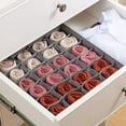 thumbnail image 2 of 24 Cell Sock Bra Underwear Organizer Dividers, Foldable Fabric Cabinet Closet Organizers and Storage Boxes for Storing Socks, Underwear, Ties, 2 of 4