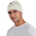 thumbnail image 5 of XIAOCHA Warm Fall‑Winter Beanie for Women，Penguin‑Embroidered Beanies，Daily Outdoor Headwear,Beige, 5 of 6