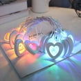 thumbnail image 3 of Wooden Heart Fairy String Light Valentine's Day Heart Shaped String Light Battery Operated String Led Light for Christmas Holiday Wedding Garden Birthday Party Indoor, 3 of 3