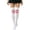 White, variant on Fengactive Womens Halloween Over the Knee Socks Graphic Print Thigh High Novelty Socks Stretch Fit