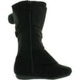 thumbnail image 2 of Link Girls Two Buckle Side Zipper Faux Suede Boots (Toddler/Little Kid/Big Kid), 2 of 4