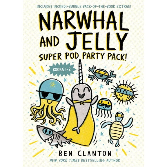 Narwhal and Jelly: Super Pod Party Pack! (Paperback Books 1 And 2) (Paperback)