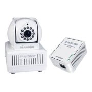 Diamond PlugnView Remote Baby Monitoring Internet Night Vision Security Camera kit - Baby monitoring system - 1 camera(s) - CMOS