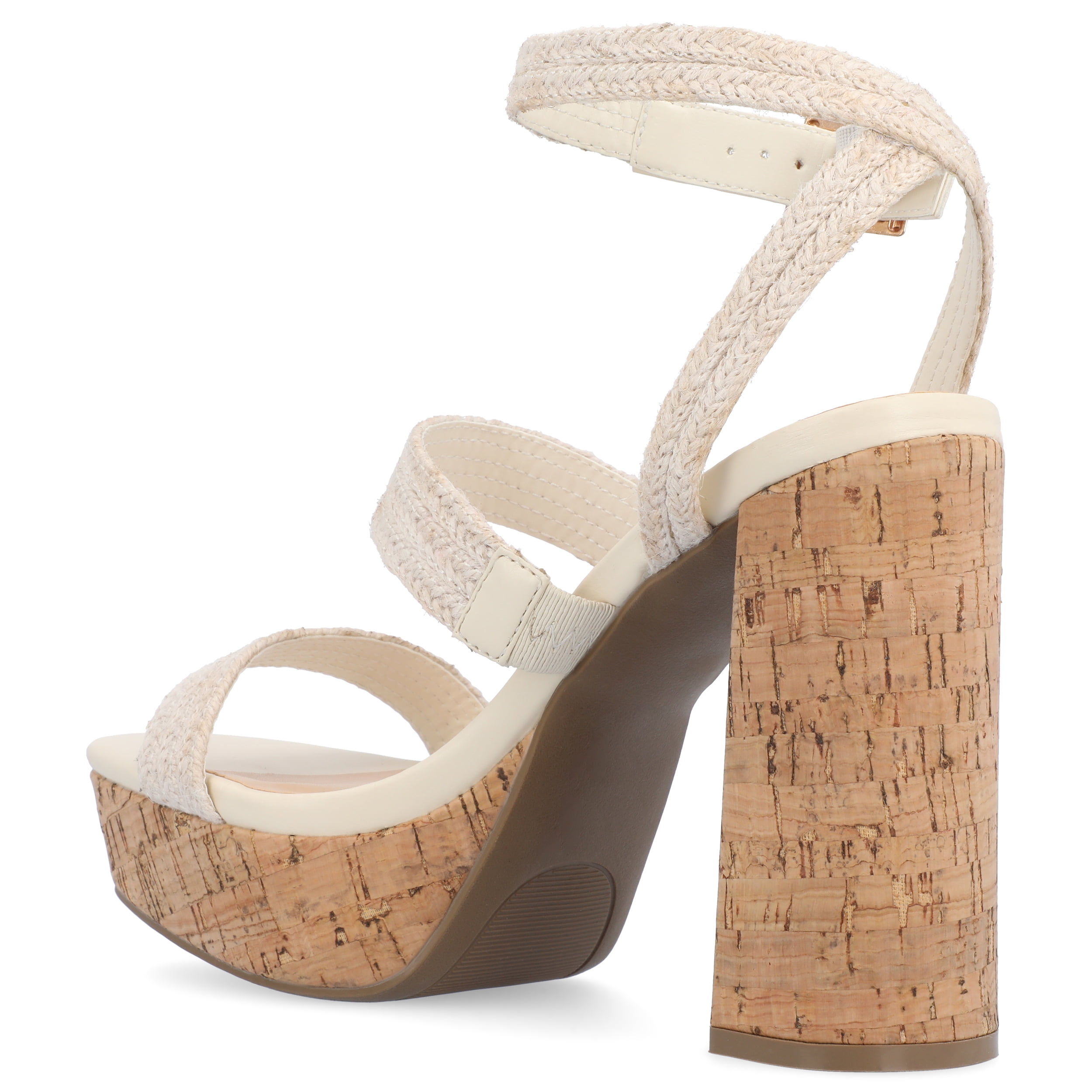 Journee Womens Sienne High Heel Platform Sandals